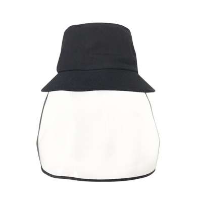 Good quality PVC visible full face covered protection mask bucket hat