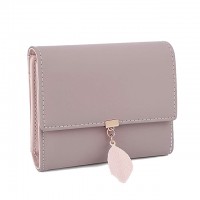 2019 New fashion multiple colors card slots button leather wallet purse for lady women